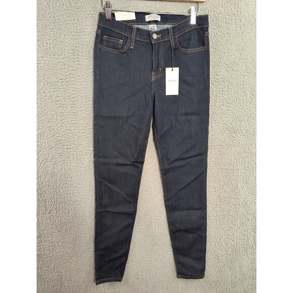 Judy Blue Jeans 7 28 Mid Rise Rayon Skinny Fit Dark Wash Skinnies Denim NEW $80 - Picture 1 of 11